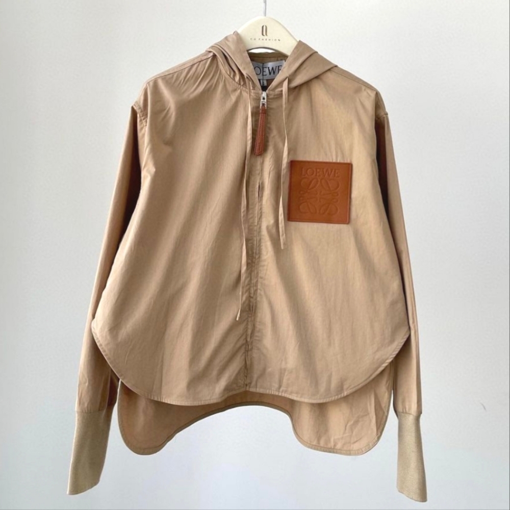 LOEWE🔥Anagram Jacket Parka with Hoodie *2023 Season* Sz 32/XXS - Picture 11 of 12